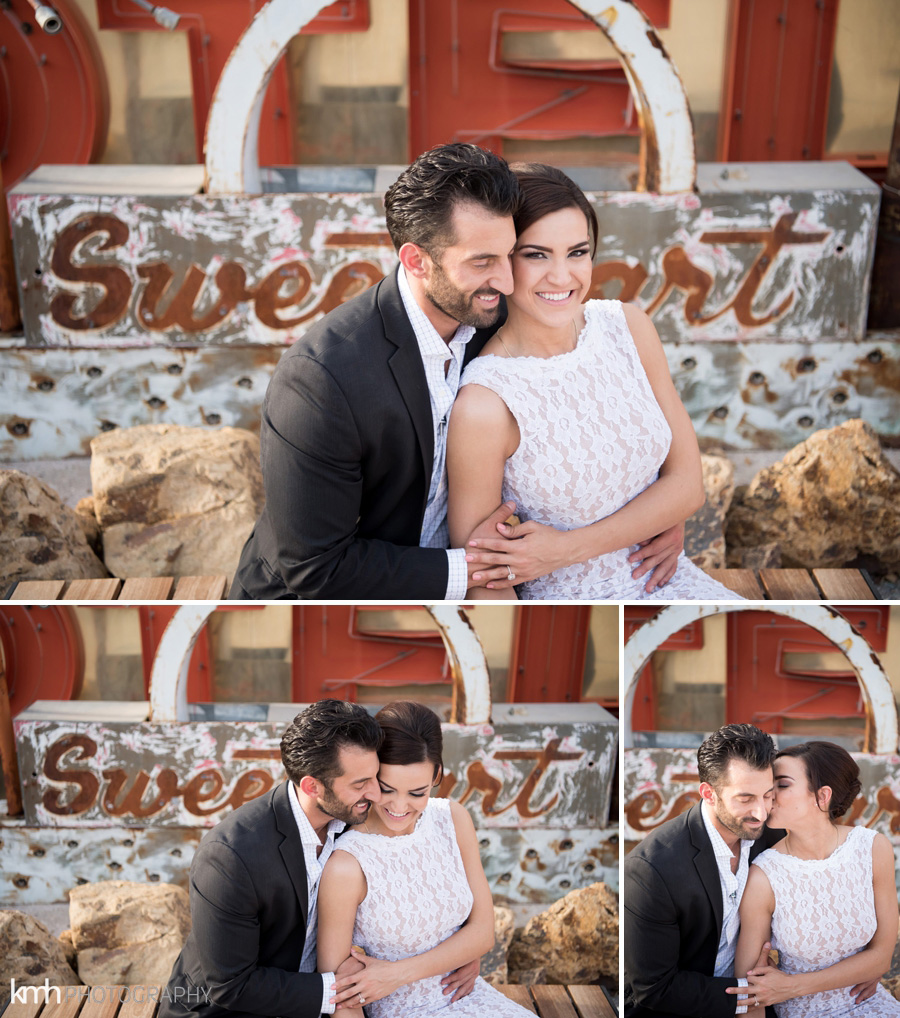 Neon Museum + Downtown Las Vegas Engagement Photography | KMH Photography