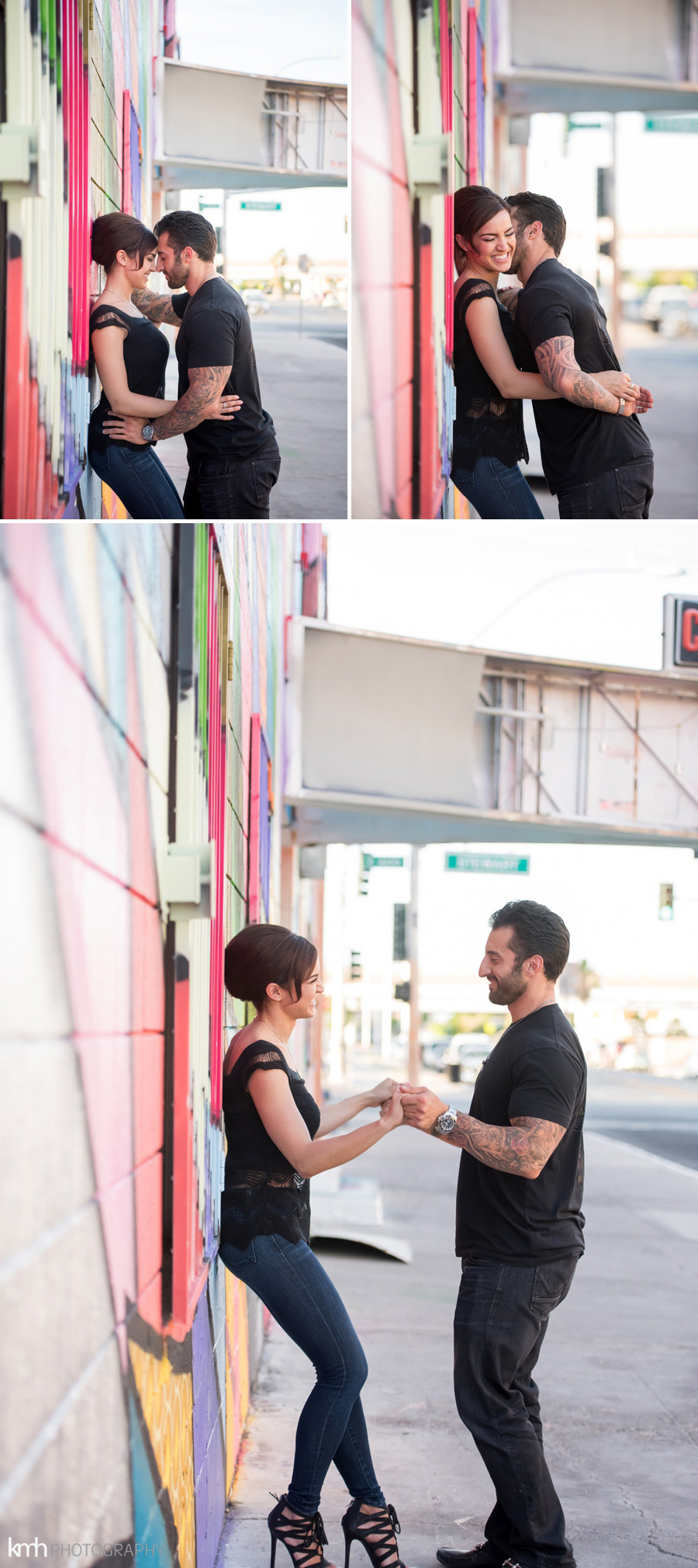 Neon Museum + Downtown Las Vegas Engagement Photography | KMH Photography