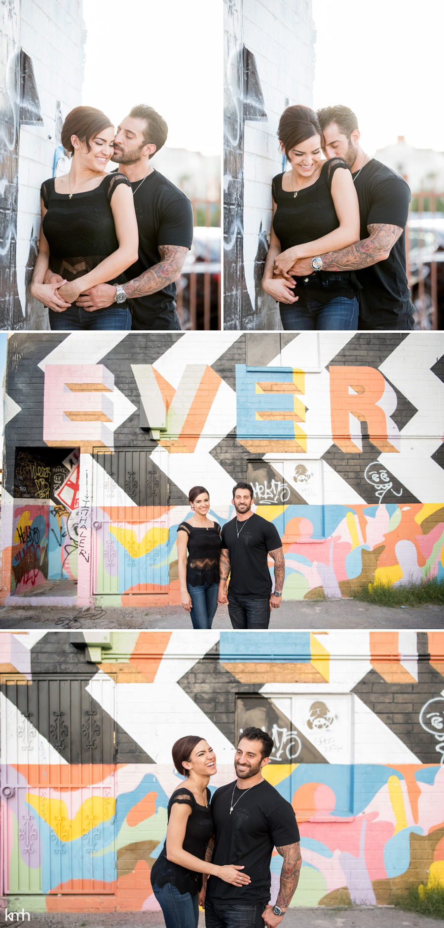 Neon Museum + Downtown Las Vegas Engagement Photography | KMH Photography