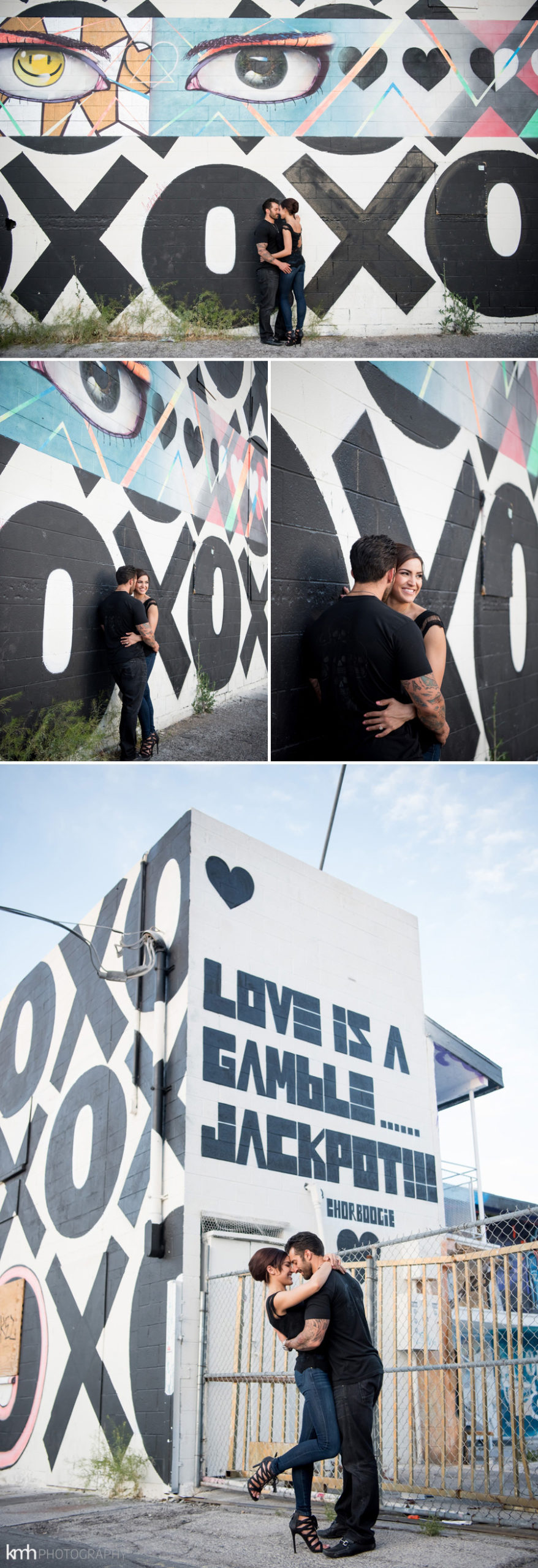 Neon Museum + Downtown Las Vegas Engagement Photography | KMH Photography