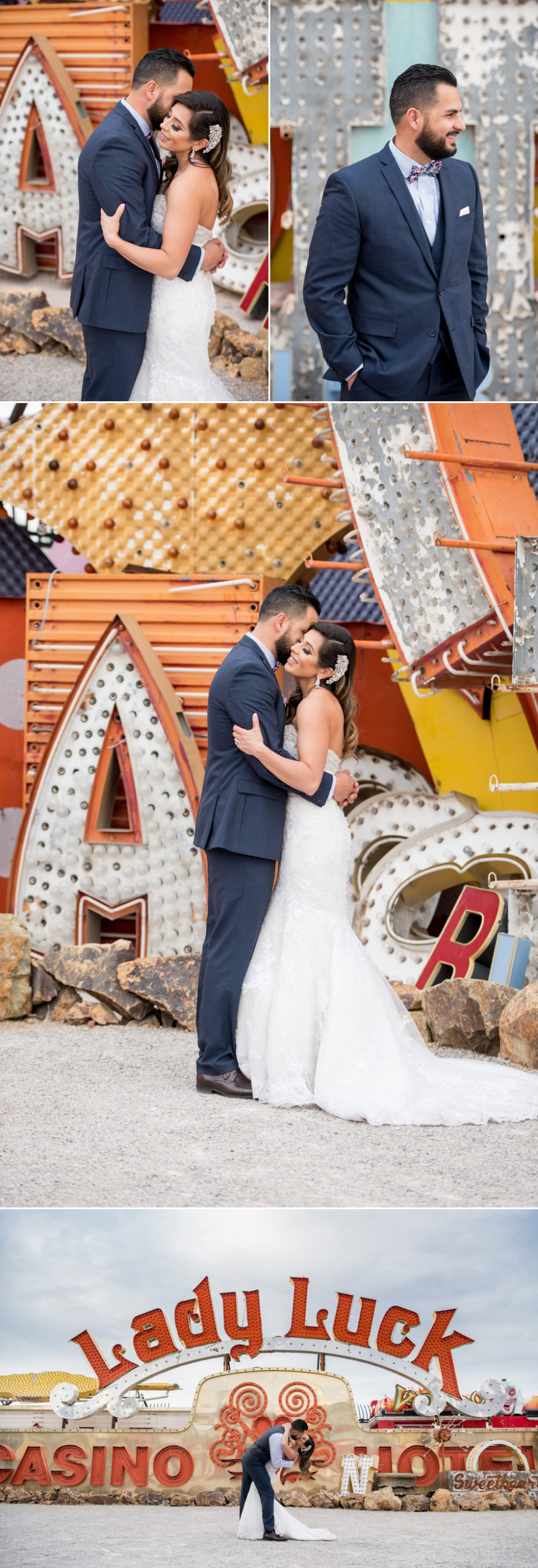 KMH Photography | Linq Hotel, Neon Museum & Downtown Las Vegas Destination Wedding