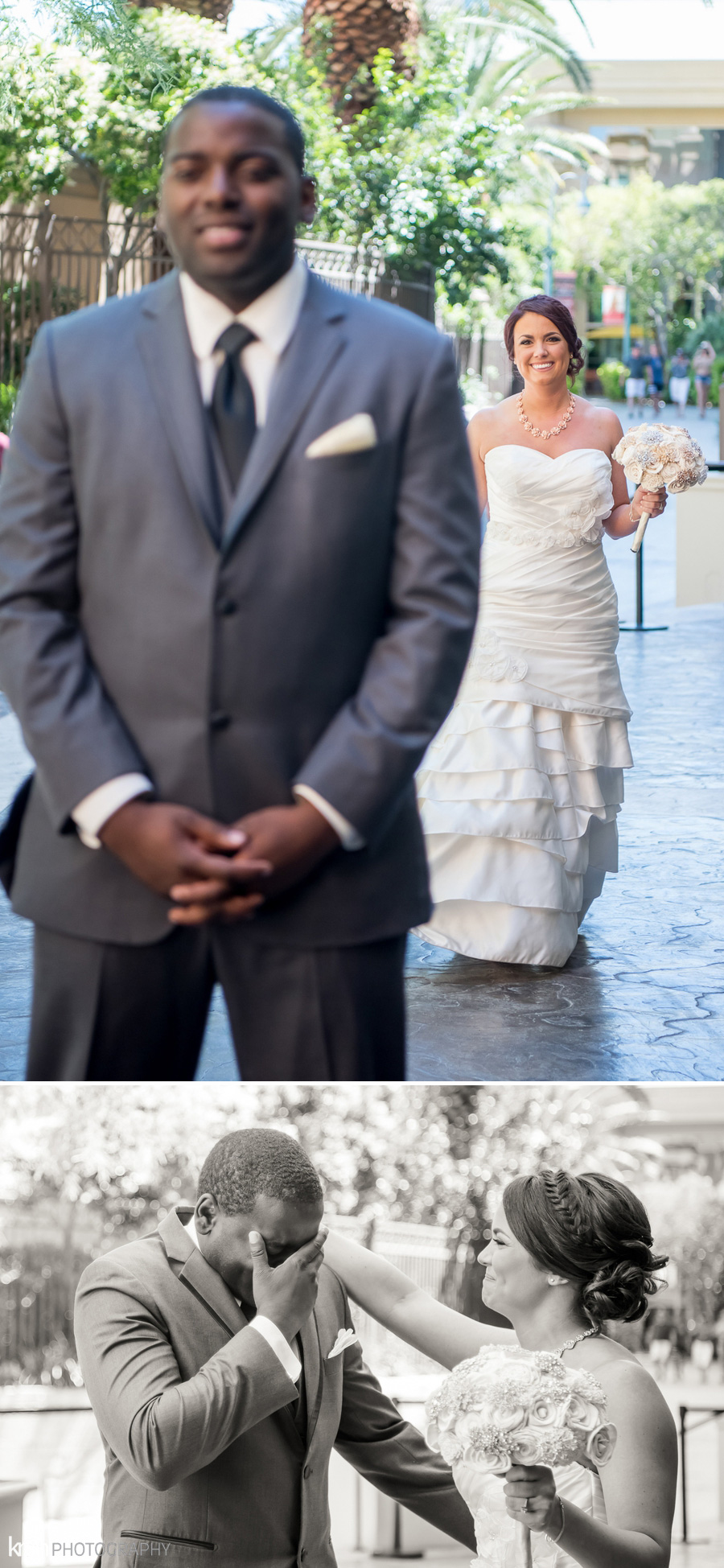 Las Vegas Strip Wedding | Mandalay Bay & Joe's Stone Crab at Caesars Palace | KMH Photography, Las Vegas Wedding Photographer