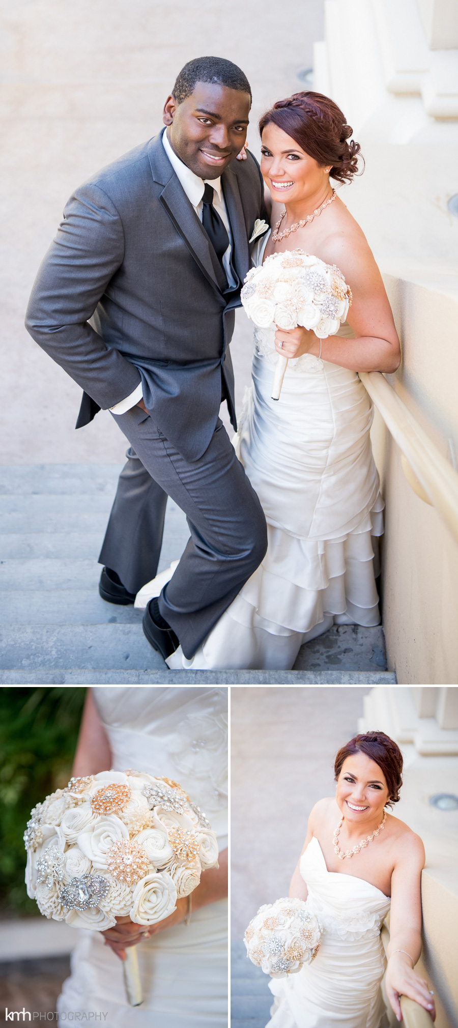 Las Vegas Strip Wedding | Mandalay Bay & Joe's Stone Crab at Caesars Palace | KMH Photography, Las Vegas Wedding Photographer