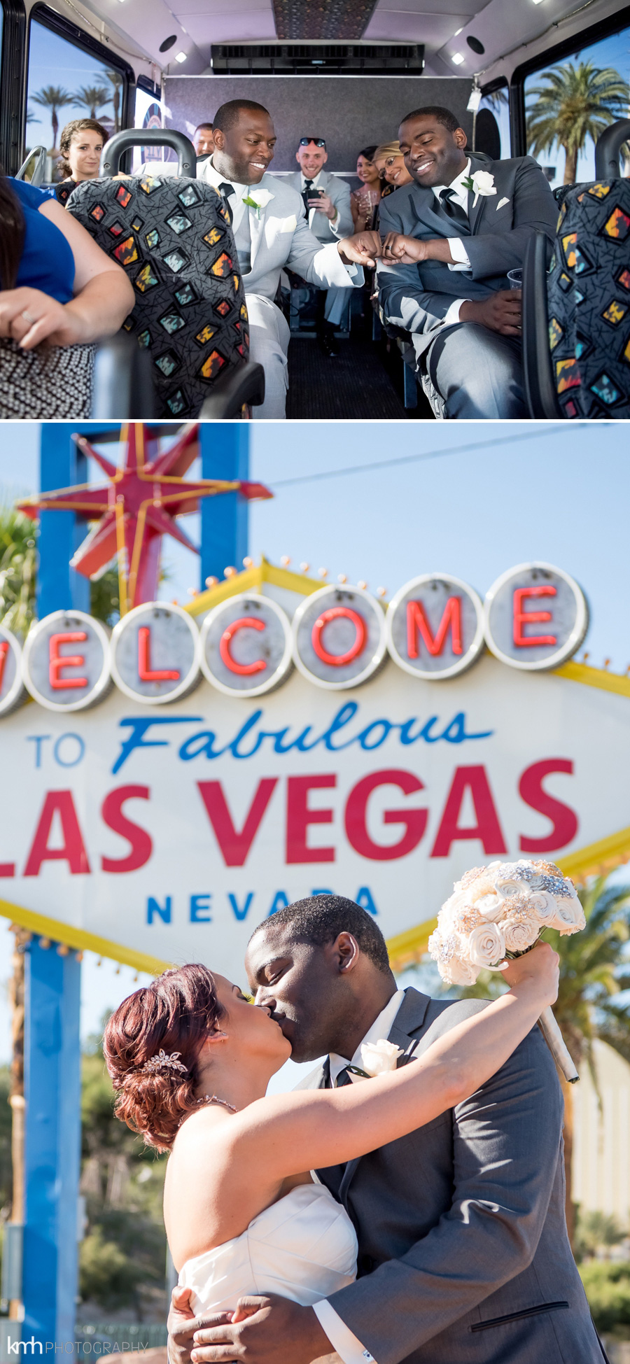 Las Vegas Strip Wedding | Mandalay Bay & Joe's Stone Crab at Caesars Palace | KMH Photography, Las Vegas Wedding Photographer