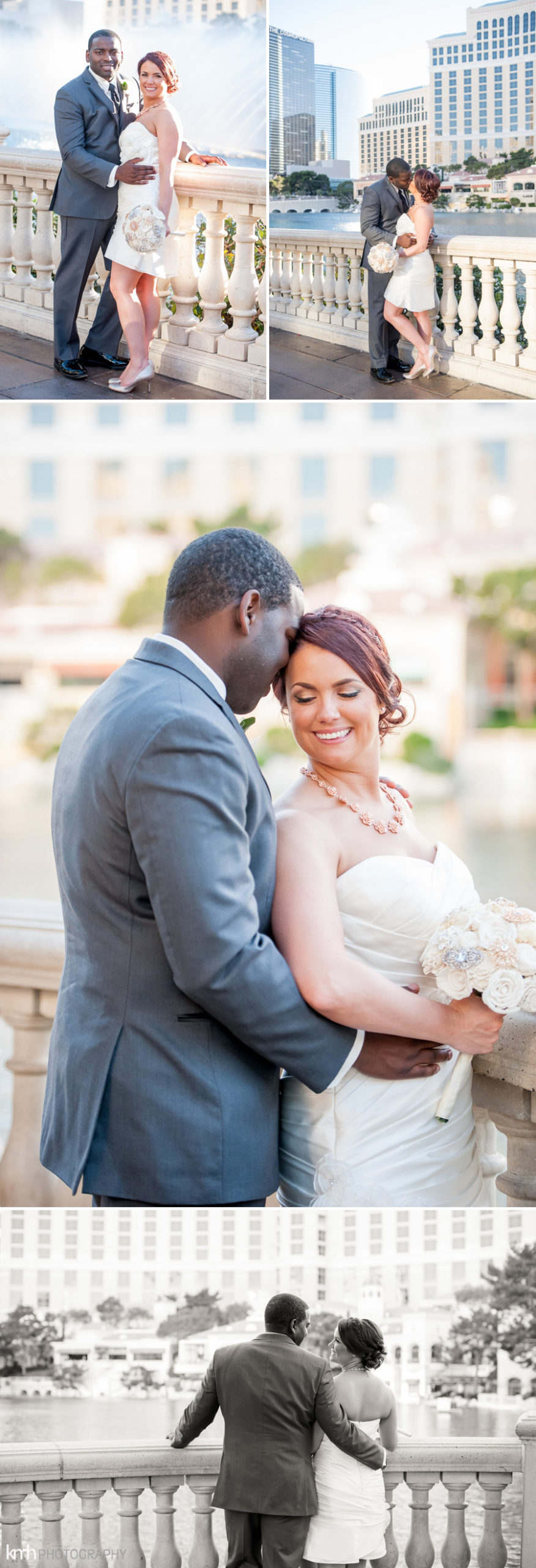 Las Vegas Strip Wedding | Mandalay Bay & Joe's Stone Crab at Caesars Palace | KMH Photography, Las Vegas Wedding Photographer