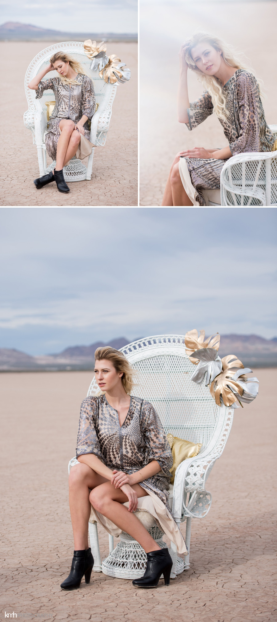 Metallic Desert Fashion Photoshoot | KMH Photography | Las Vegas Portrait Photographer