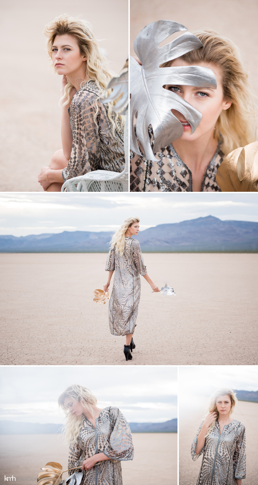 Metallic Desert Fashion Photoshoot | KMH Photography | Las Vegas Portrait Photographer