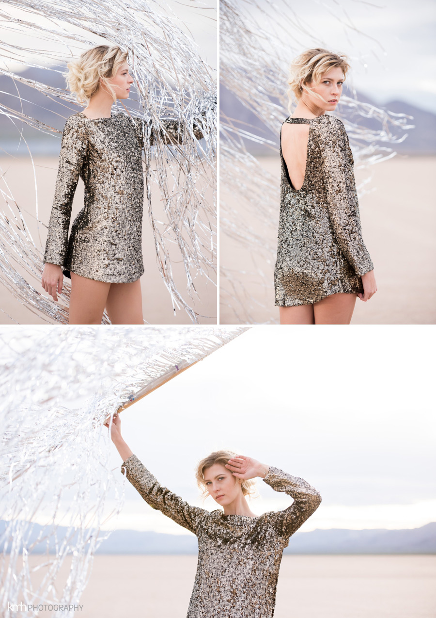 Metallic Desert Fashion Photoshoot | KMH Photography | Las Vegas Portrait Photographer