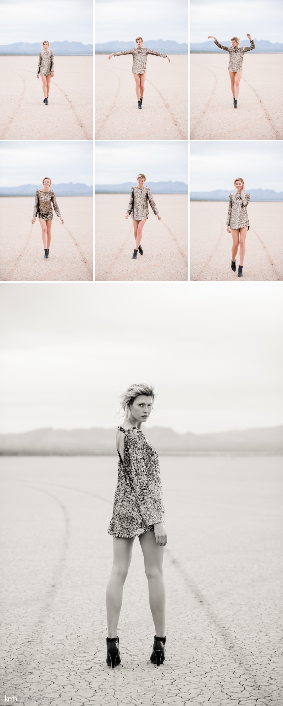 Metallic Desert Fashion Photoshoot | KMH Photography | Las Vegas Portrait Photographer