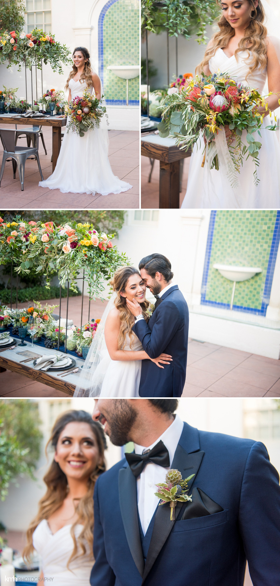 Lush, Colorful Summer Wedding Inspiration | Historic Fifth Street School Wedding in Las Vegas, NV