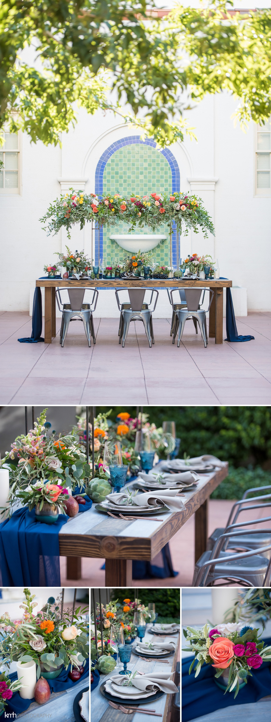 Lush, Colorful Summer Wedding Inspiration | Historic Fifth Street School Wedding in Las Vegas, NV