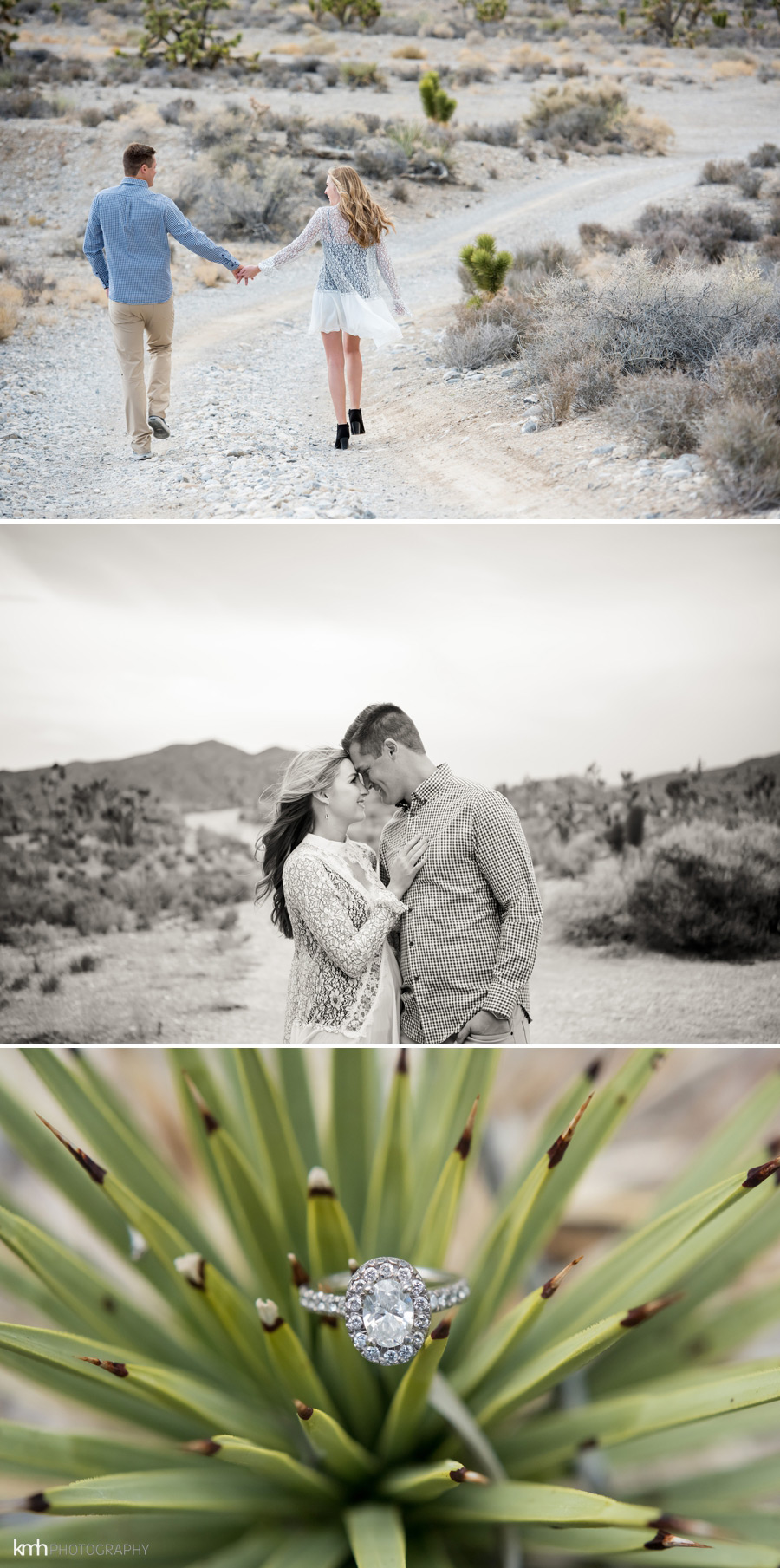 Molly + Paul | Las Vegas Desert Engagement Photos | KMH Photography