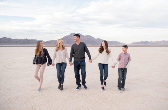 Dry Lake Bed Family Portraits | Kristen Marie Weddings + Portraits, Las Vegas family photographer