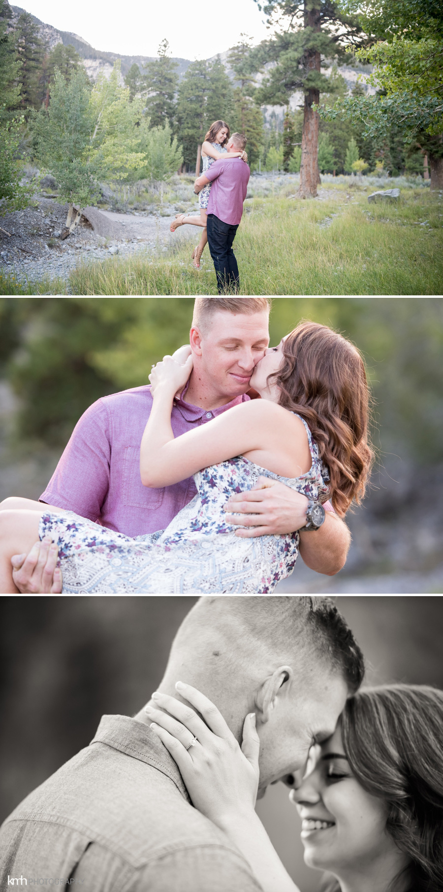 Las Vegas First Responders Mountain Engagement Session | KMH Photography, Las Vegas Engagement Photographer