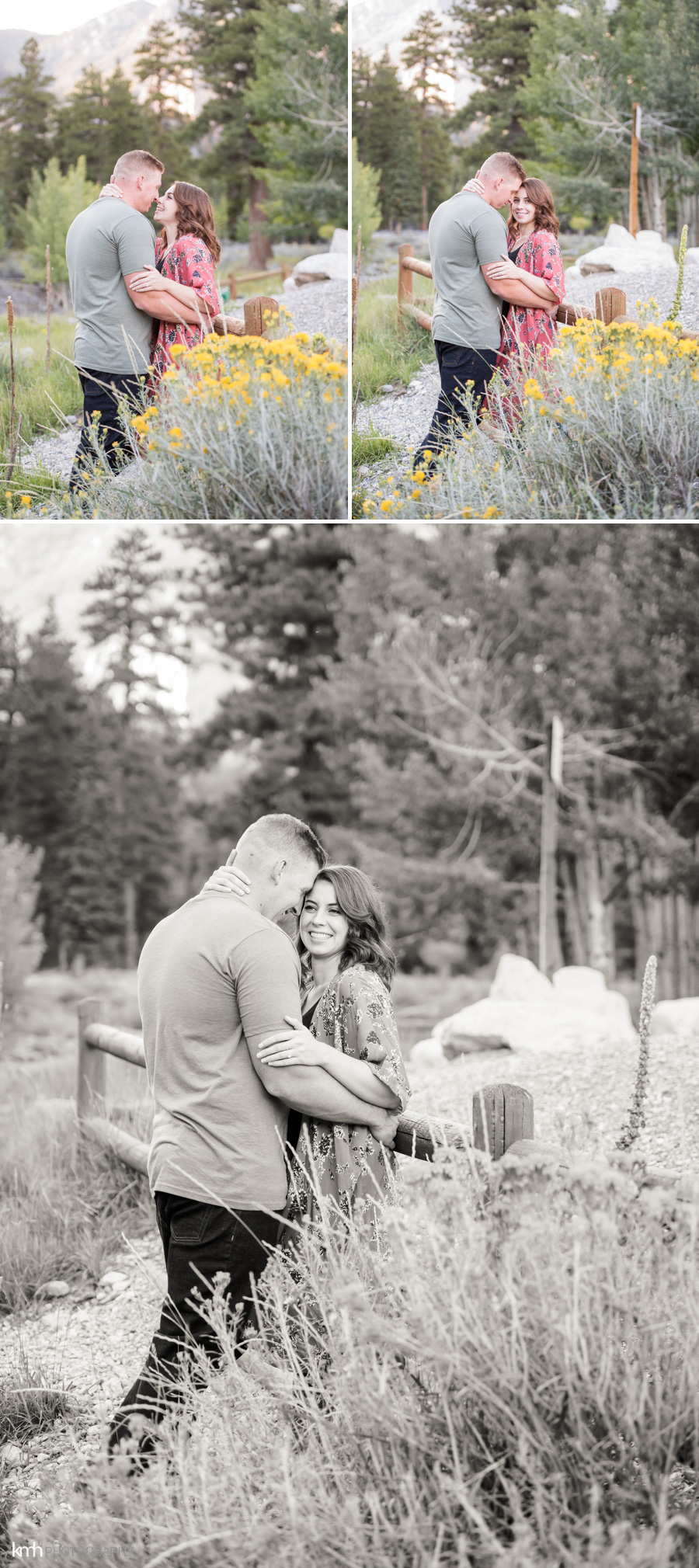 Las Vegas First Responders Mountain Engagement Session | KMH Photography, Las Vegas Engagement Photographer