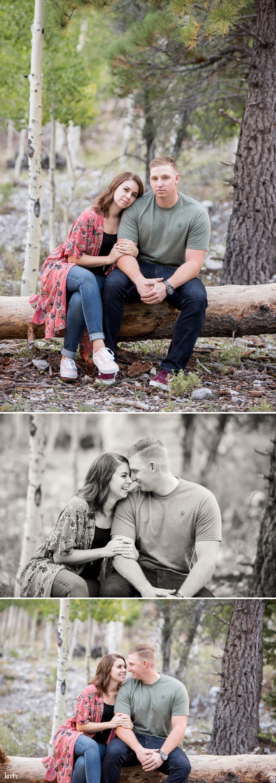 Las Vegas First Responders Mountain Engagement Session | KMH Photography, Las Vegas Engagement Photographer