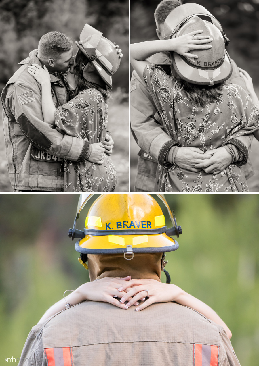 Las Vegas First Responders Mountain Engagement Session | KMH Photography, Las Vegas Engagement Photographer