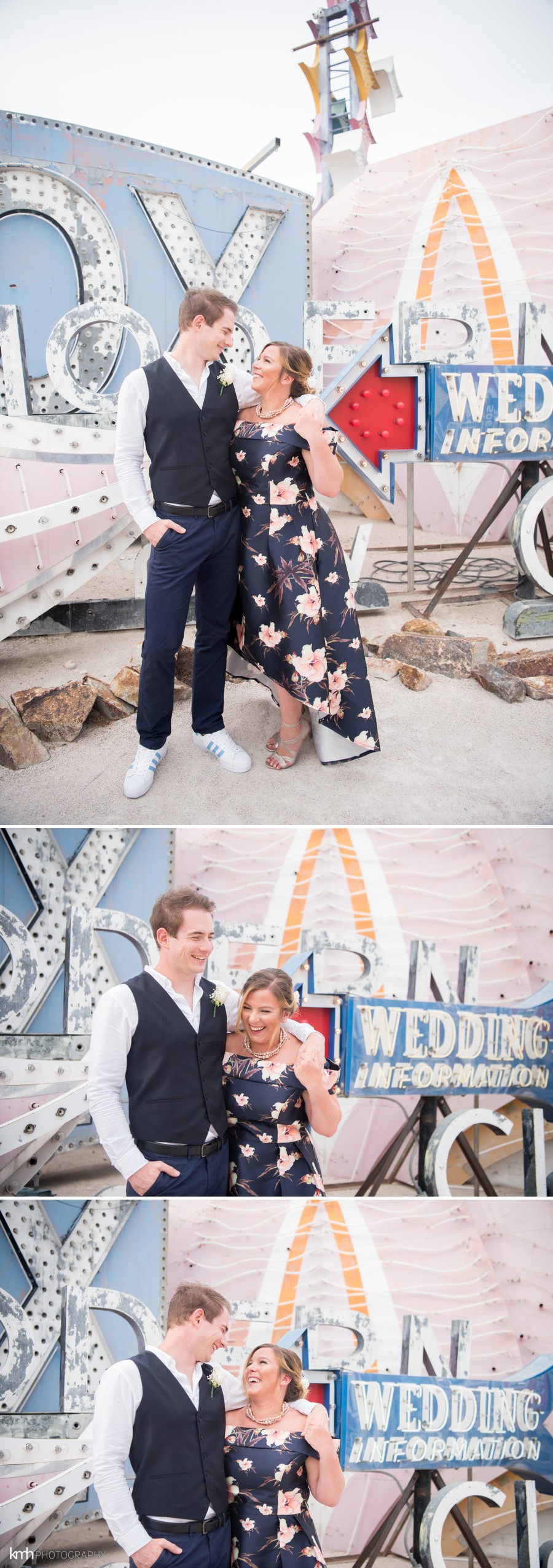 Neon Museum Couple's Anniversary Portraits | KMH Photography, Las Vegas Wedding Photographer