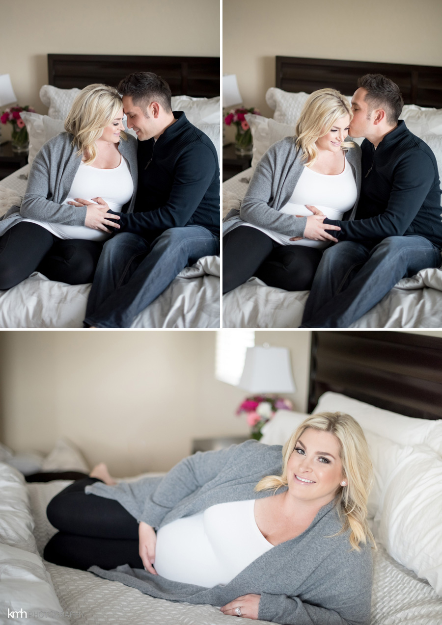 Las Vegas Maternity Photoshoot In Home | KMH Photography 