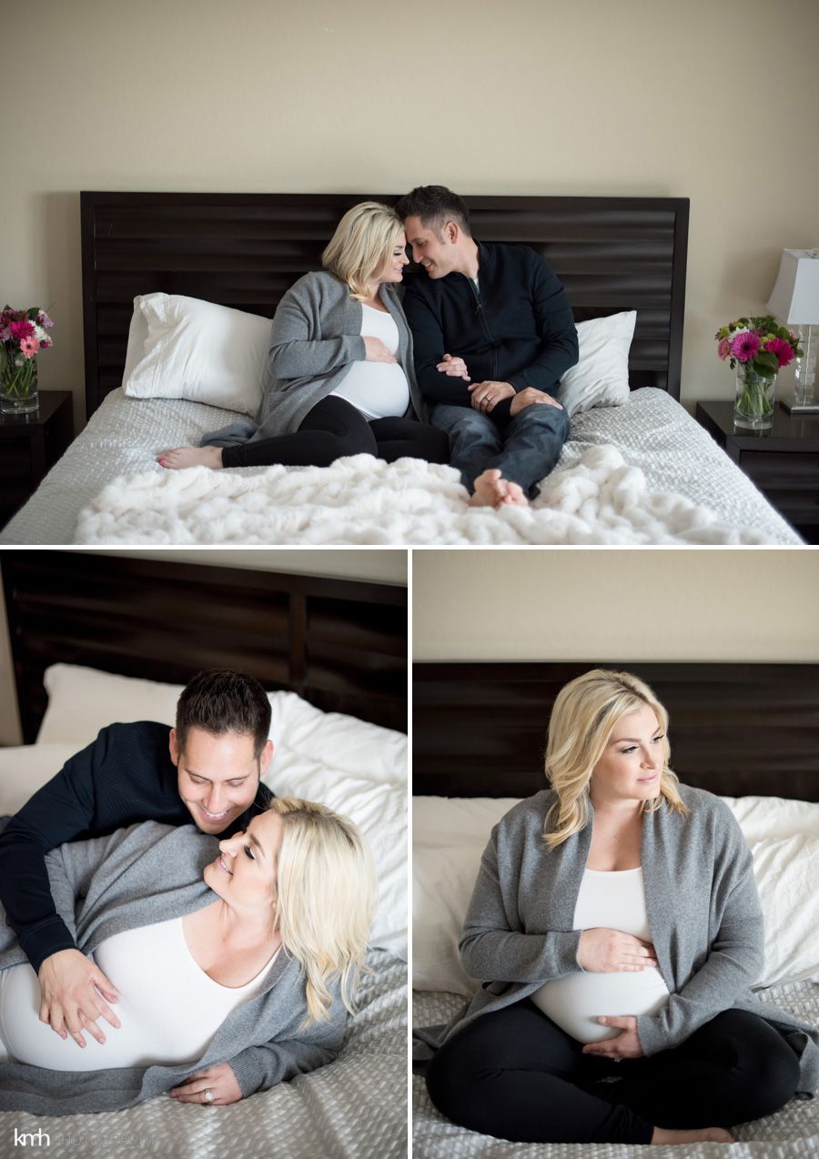 Las Vegas Maternity Photoshoot In Home | KMH Photography 