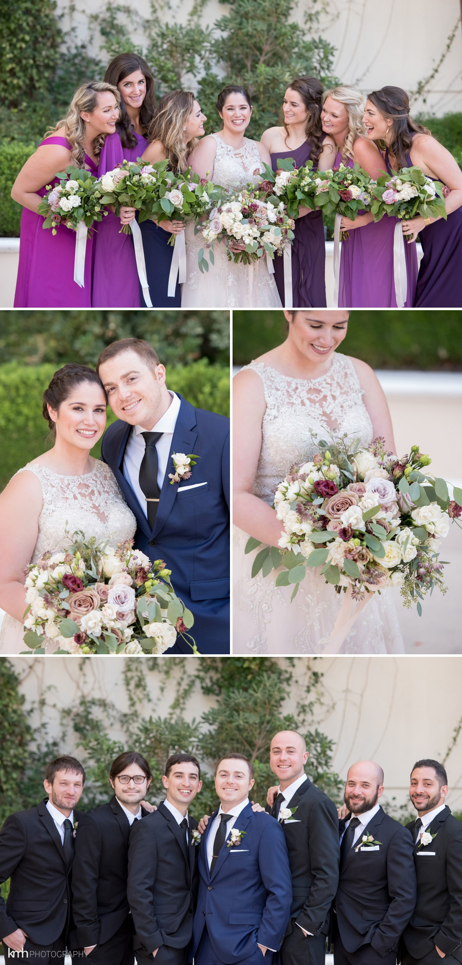 Elegant Rooftop Wedding at Chateau Nightclub at Paris Las Vegas | KMH Photography, Las Vegas Wedding Photographer