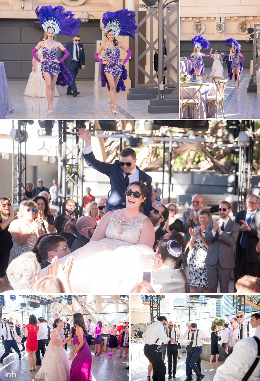 Elegant Rooftop Wedding at Chateau Nightclub at Paris Las Vegas | KMH Photography, Las Vegas Wedding Photographer