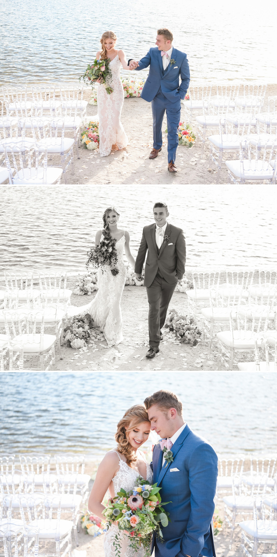 Lakeside Watercolor Wedding Inspiration | Kristen Marie Weddings + Portraits | Southshore Lake Club at Lake Las Vegas