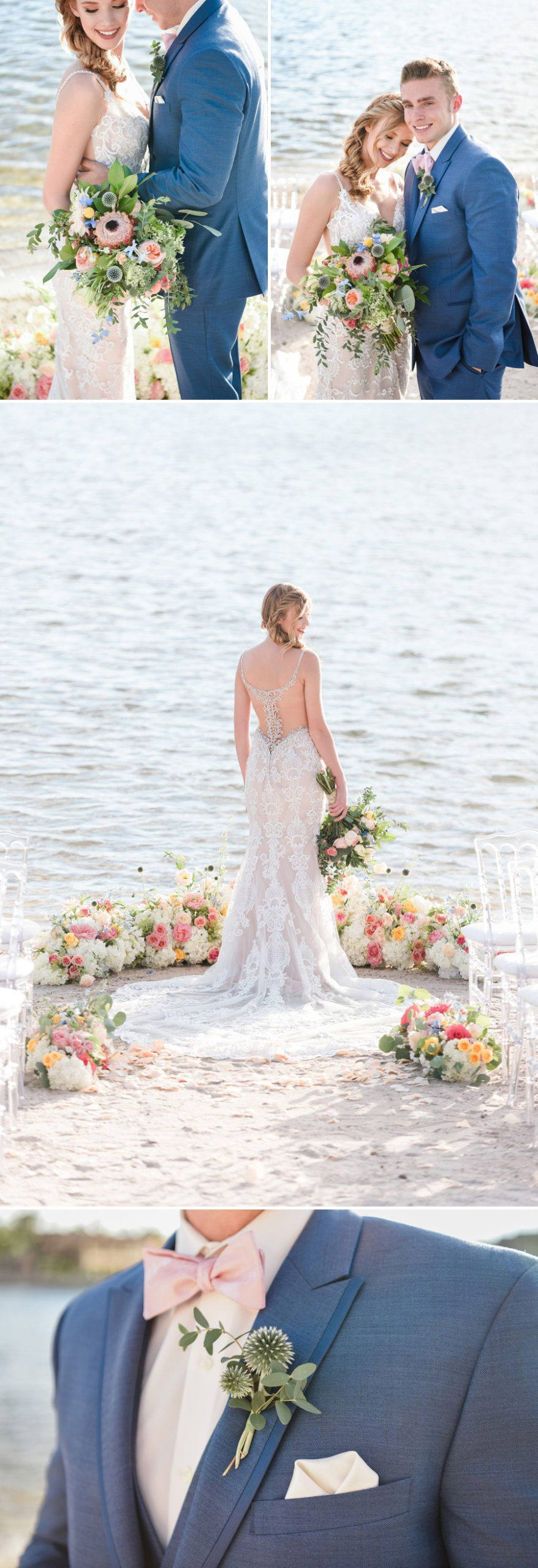 Lakeside Watercolor Wedding Inspiration | Kristen Marie Weddings + Portraits | Southshore Lake Club at Lake Las Vegas