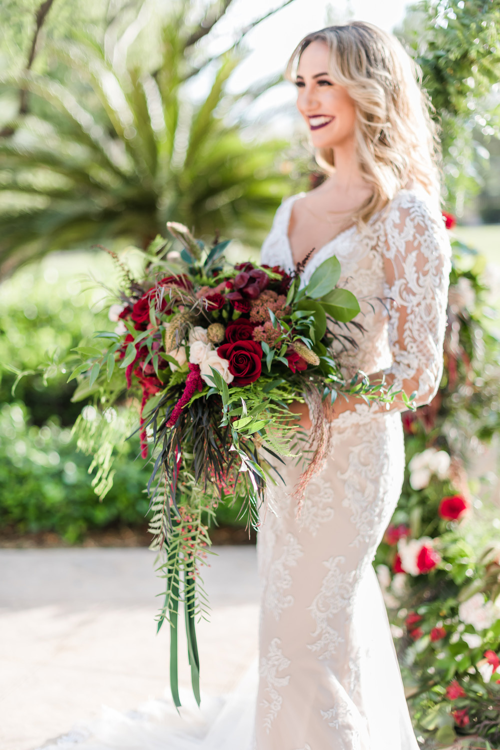 Festive Sunny Winter Wedding Inspiration | JW Marriott Las Vegas Wedding | Kristen Marie Weddings + Portraits