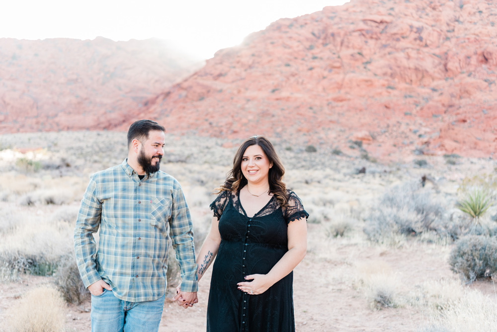 Las Vegas Desert Maternity Session | Kristen Marie Weddings + Portraits, Las Vegas Wedding Photographer