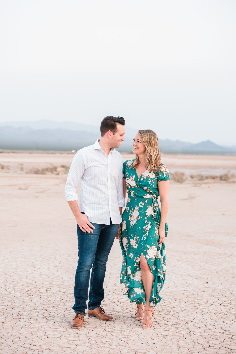 Dry Lake Bed Engagement Session | Kristen Marie Weddings + Portraits | Las Vegas Wedding Photographer