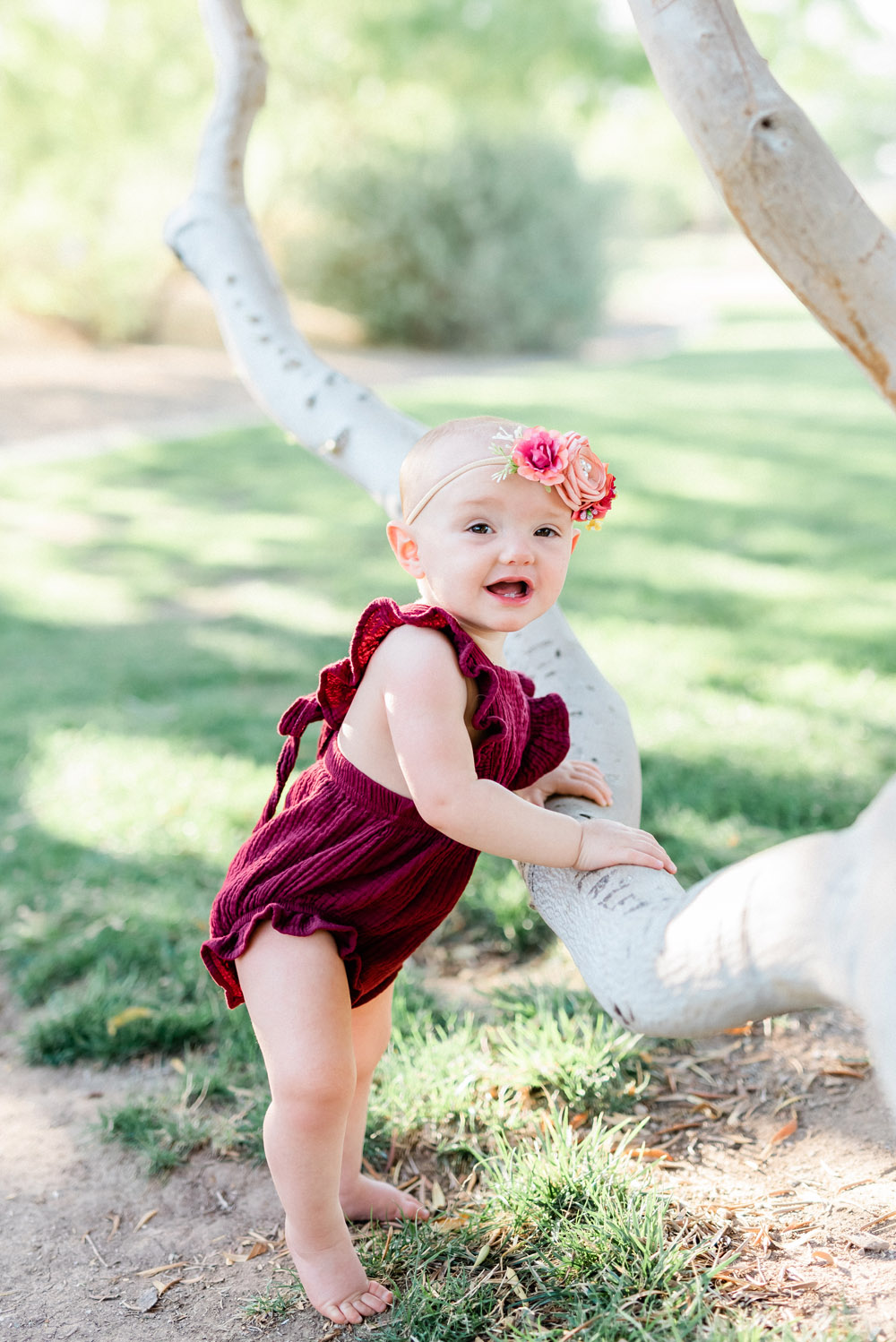 1 Year Old Cake Smash Photoshoot | Kristen Marie Weddings + Portraits, Las Vegas Family Photographer