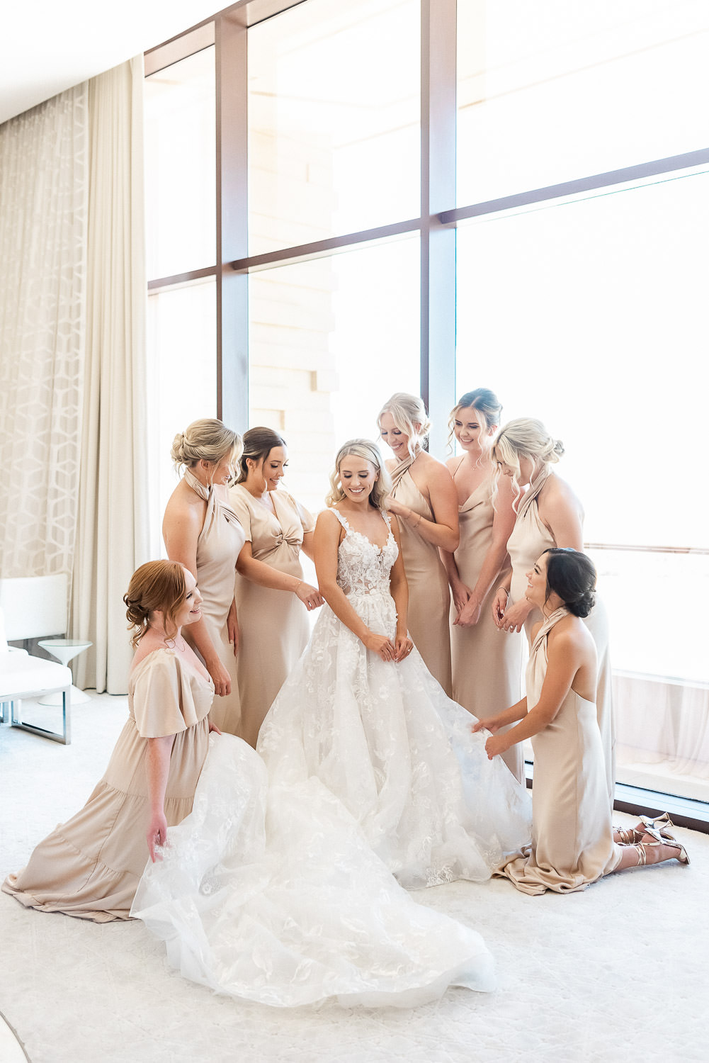 silver bridesmaid dress Floor Length Sleeveless Silver Sequined Bridesmaid Dress (BMA20120) main image 1