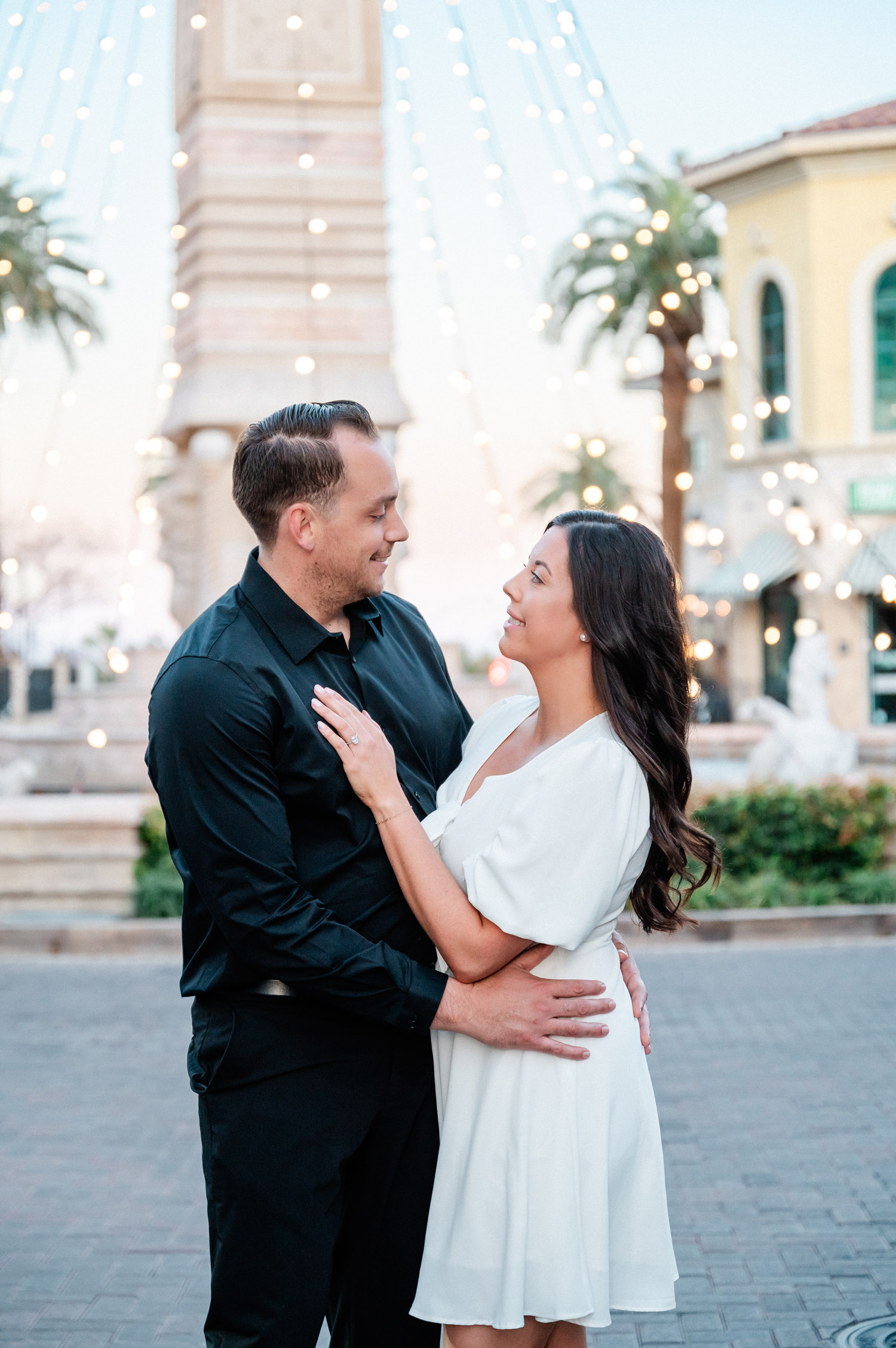 Tivoli Village Engagement Session | Kristen Marie Weddings Portraits, Las Vegas Wedding Photographer